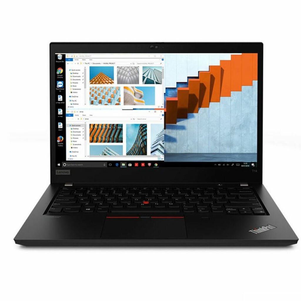 Lenovo ThinkPad T14 Gen 2 Faites du portable ThinkPad T14 Gen 2 (14 po Intel) la pièce maîtresse de votre équilibre travail-vie personnelle. Il est aussi élégant et élégant que puissant, avec un tout nouveau capot supérieur en aluminium Storm Grey ou une finition antimicrobienne pour les modèles noirs uniquement. Équipé de processeurs Intel® Core ™ i5 jusqu’à la 11e génération et d’une carte graphique Intel® Iris® Xe, Il est conçu pour faire fonctionner les logiciels et les titres de jeu AAA les plus exigeants d’aujourd’hui de manière fluide et sans plantage. 20W000S3FE Lenovo ThinkPad T14 Gen 2 Pas toutes les affaires L’ordinateur portable ThinkPad T14 Gen 2 (14″ Intel) est non seulement tout ce dont vous avez besoin pour le travail, mais c’est tout ce que vous voulez pour vous amuser à la maison. Obtenez une qualité d’image haut de gamme avec un panneau Full HD jusqu’à 14″ pour des images éblouissantes. vidéo et graphiques. Combiné avec le système de haut-parleurs Dolby Audio™ pour un son amélioré, diffuser des films ou écouter de la musique n’a jamais été aussi bien. 20W000S3FE Lenovo ThinkPad T14 Gen 2-01- Plus intelligent signifie plus dur Les ordinateurs portables ThinkPad T14 Gen 2 14 pouces sont testés selon 12 exigences de niveau militaire et plus de 200 contrôles de qualité pour s’assurer qu’ils fonctionnent dans des conditions extrêmes. De la nature sauvage de l’Arctique aux tempêtes de poussière du désert, de l’apesanteur aux déversements et aux chutes, vous pouvez faire confiance à ces ordinateurs portables pour gérer tout ce que la vie vous réserve. 20W000S3FE Lenovo ThinkPad T14 Gen 2-02- Avec ou sans Wi-Fi L’ordinateur portable T14 Gen 2 (14″ Intel). Vous n’aurez jamais à vous soucier d’un manque de points d’accès Wi-Fi vous empêchant de prendre un appel ou d’envoyer un fichier de projet. Et lorsque le WiFi est une option, vous survolerez même les réseaux les plus encombrés avec jusqu’à WiFi 6E. 20W000S3FE Lenovo ThinkPad T14 Gen 2 tactile